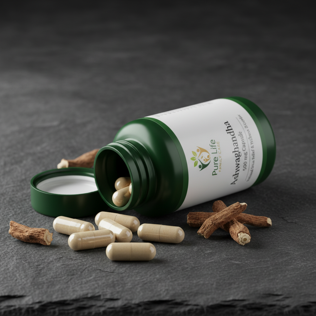 Natural Energy Booster and Vitality Supplement for Men and Women by Pure Life Family Care