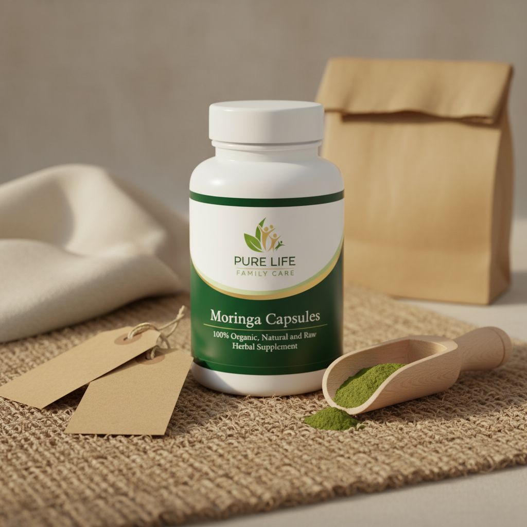 Moringa Capsules – Organic Superfood, Immunity Booster & Joint Relief-By Pure Life ٖ