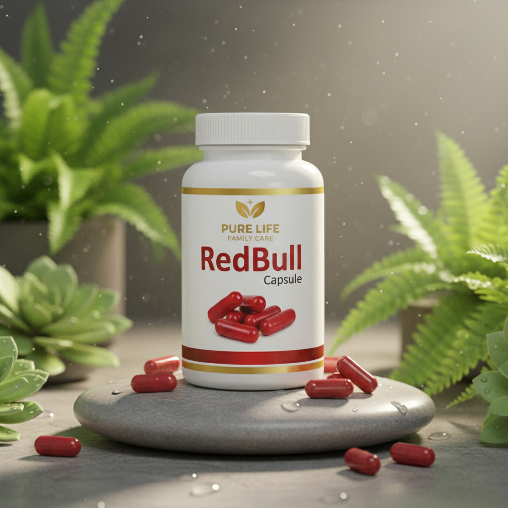 Pure Life Red Bull Capsules – Instant Timing & Power Booster (For Waqti Istamal)