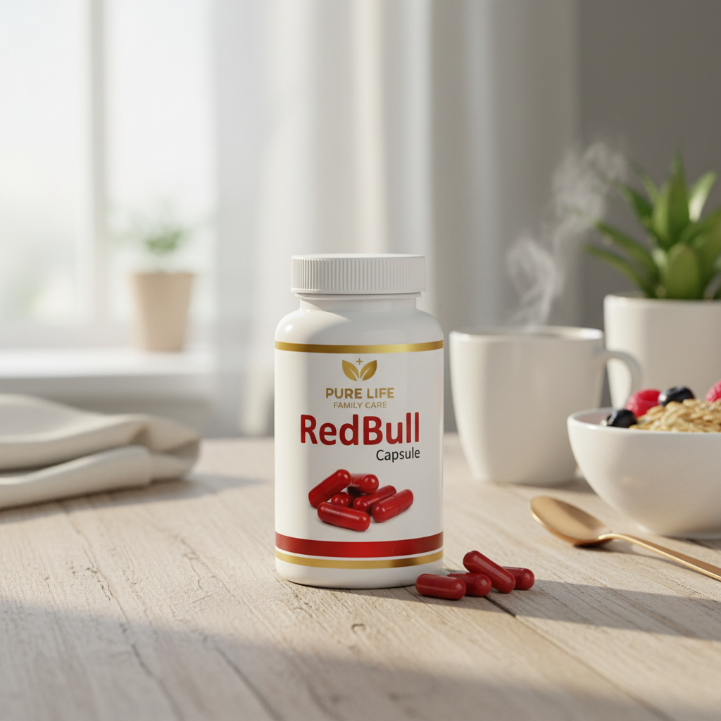 Pure Life Red Bull Capsules – Instant Timing & Power Booster (For Waqti Istamal)