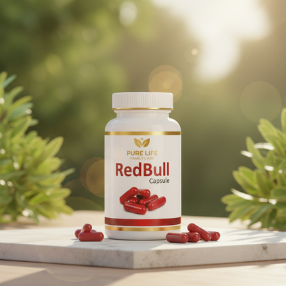 Pure Life Red Bull Capsules – Instant Timing & Power Booster (For Waqti Istamal)
