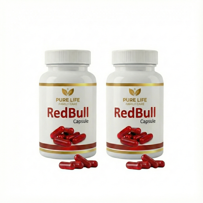 Pure Life Red Bull Capsules – Instant Timing & Power Booster (For Waqti Istamal)
